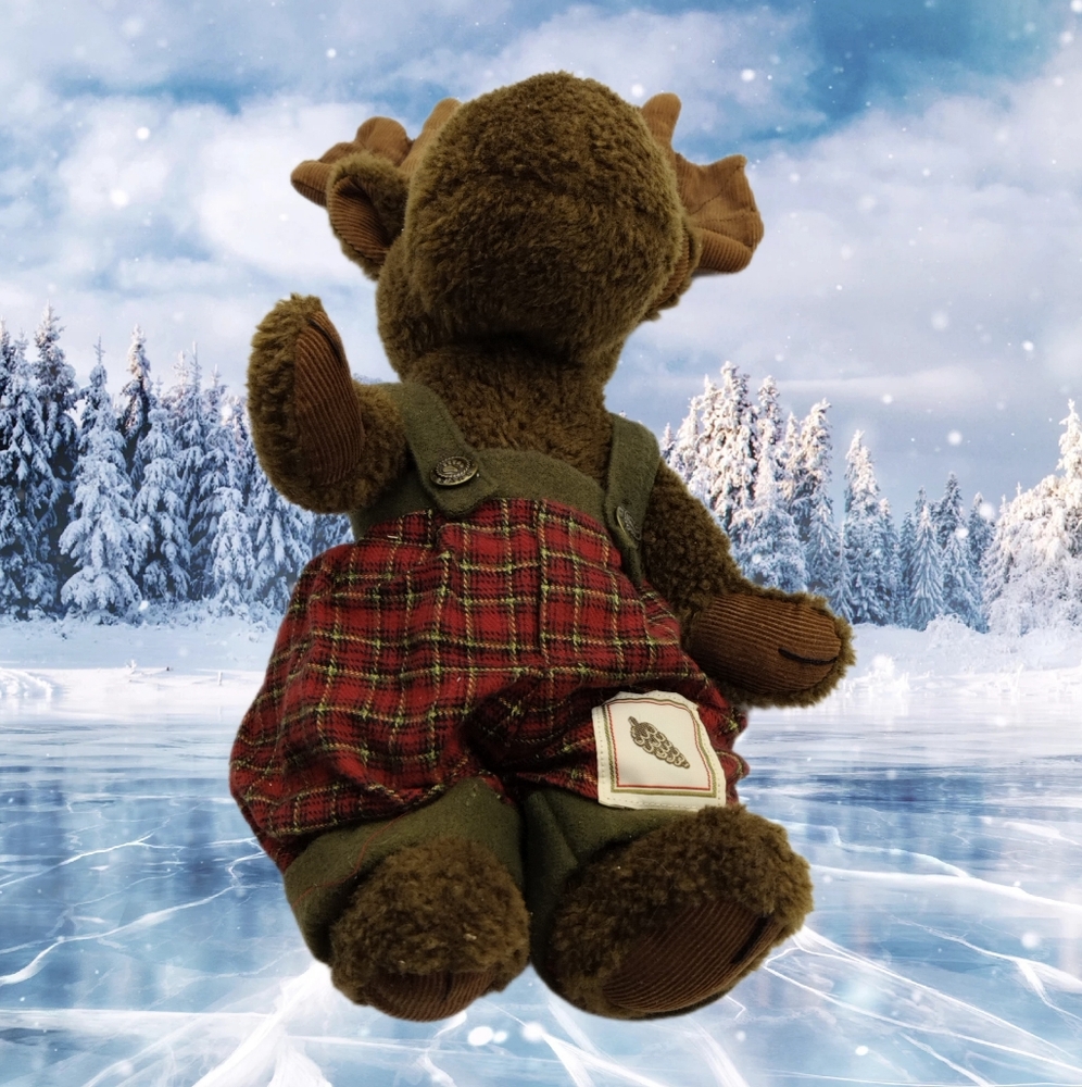 Rustic Plush Moose - Picture 2 of 5